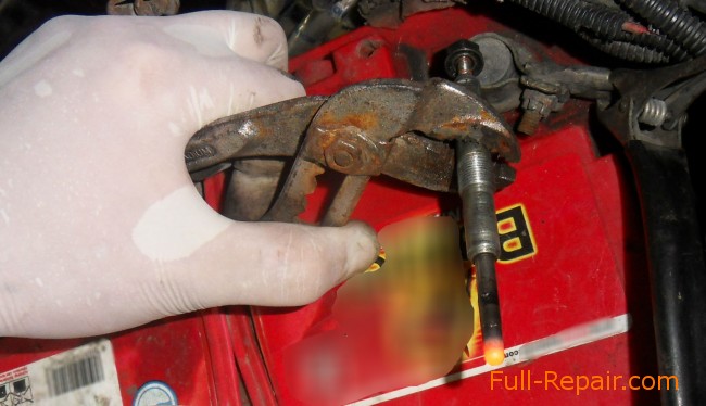Glow plug testing Glow plug testing